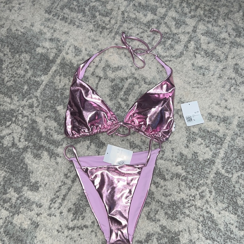 Forever 21 Metallic Swim